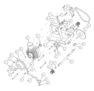 Section 10 Diagram and Parts List for MK-2425SSP 170958 MK Diamond Concrete Saw